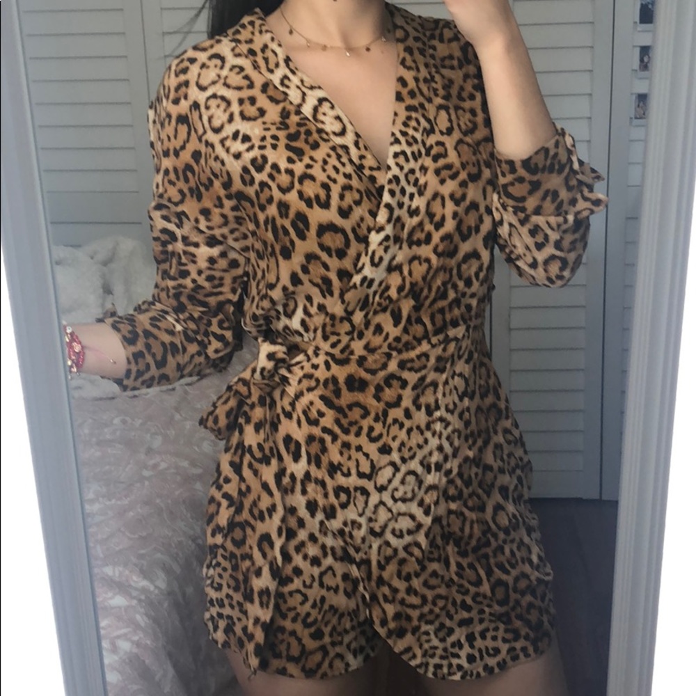 Cheetah print ZARA romper